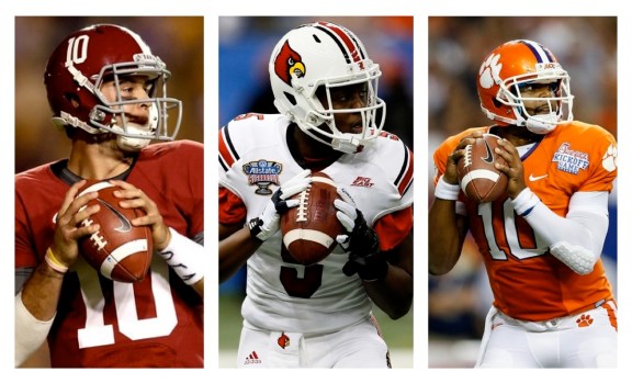 AJ McCarron Teddy Bridgewater Tajh Boyd