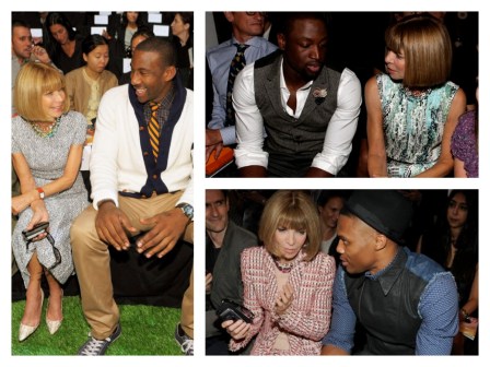 Anna Wintour & NBA stars.